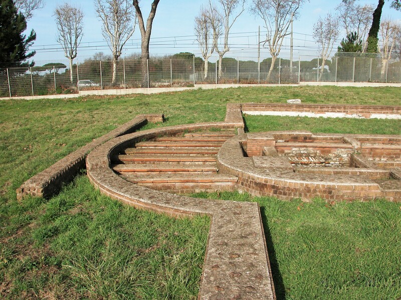 Foundations of the apse of the Christian Basilica of Pianabella