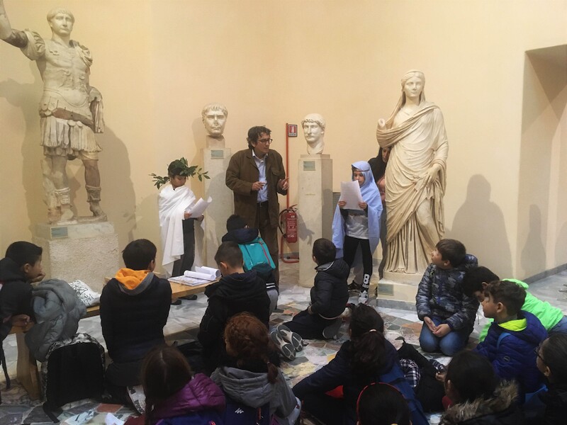 School workshop in the Museum of Ostia Antica