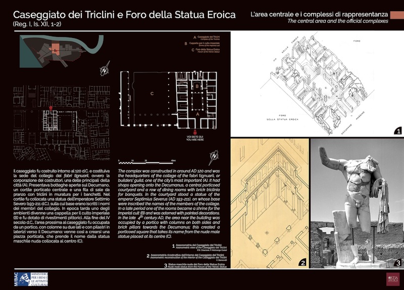 Panel 53 - Caseggiato dei Triclini e Foro della Statua Eroica