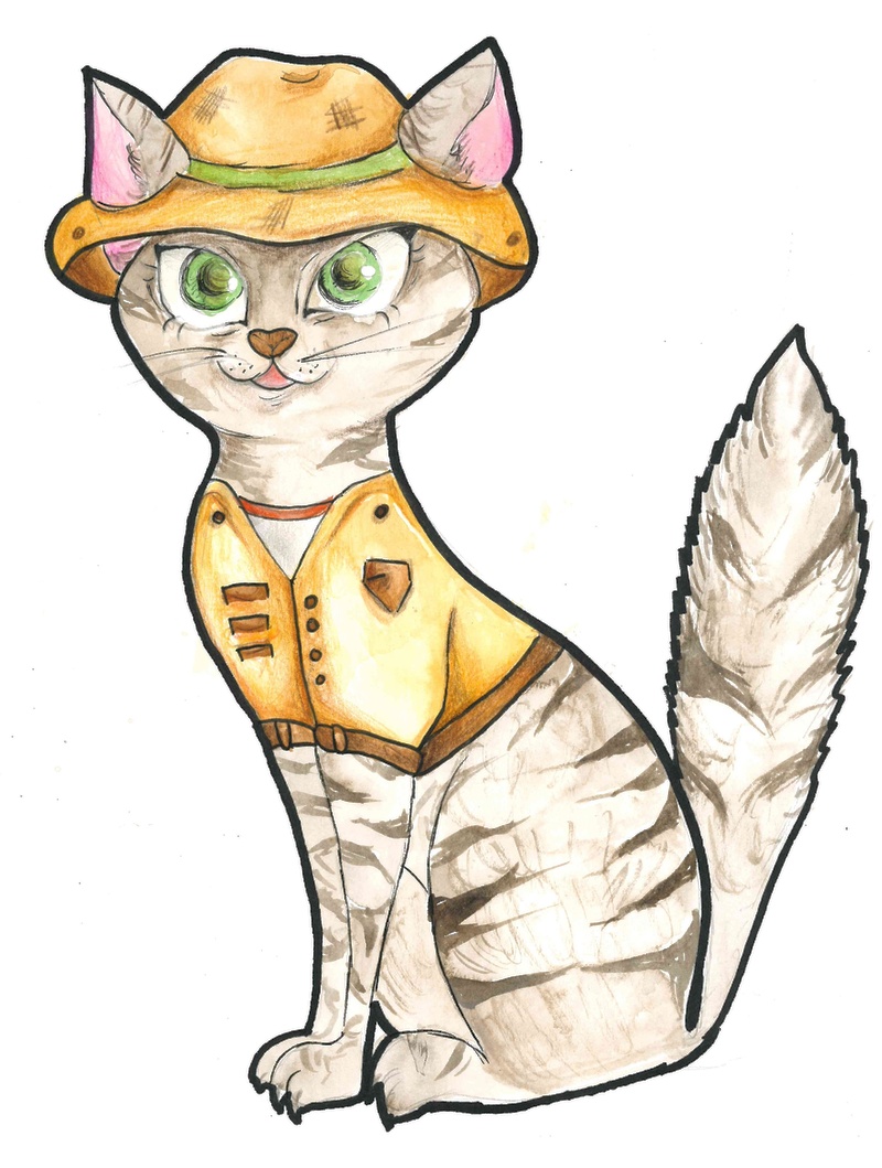 Cartilio the cat, mascot of School workshops