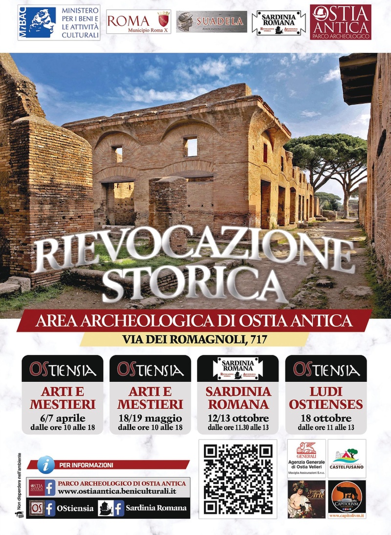 Historical reenactment at Ostia Antica poster
