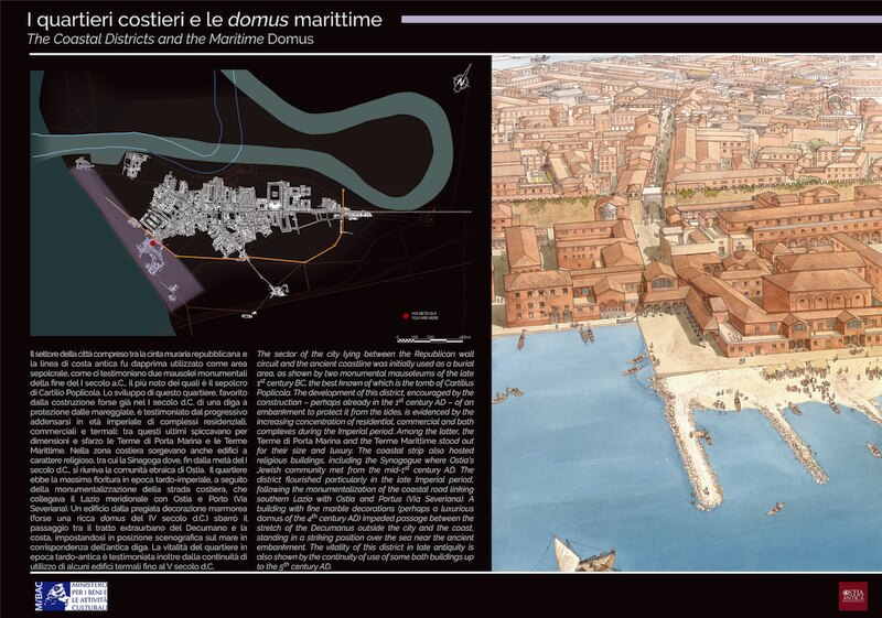 Pannello 12 - I quartieri costieri e le domus marittime