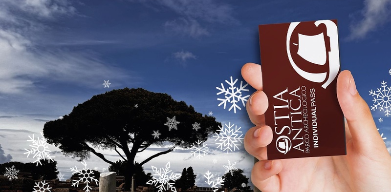 card ostia antica pass natale banner